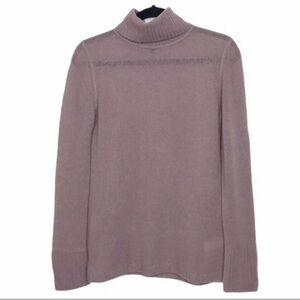 Jigsaw 100% Cashmere Mauve Turtleneck Sweater Medium